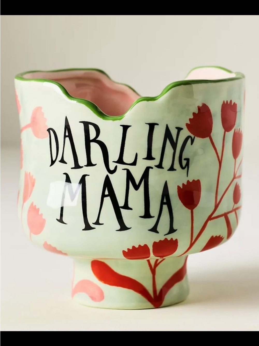 Darling Mama Decorative Ceramic Candle.